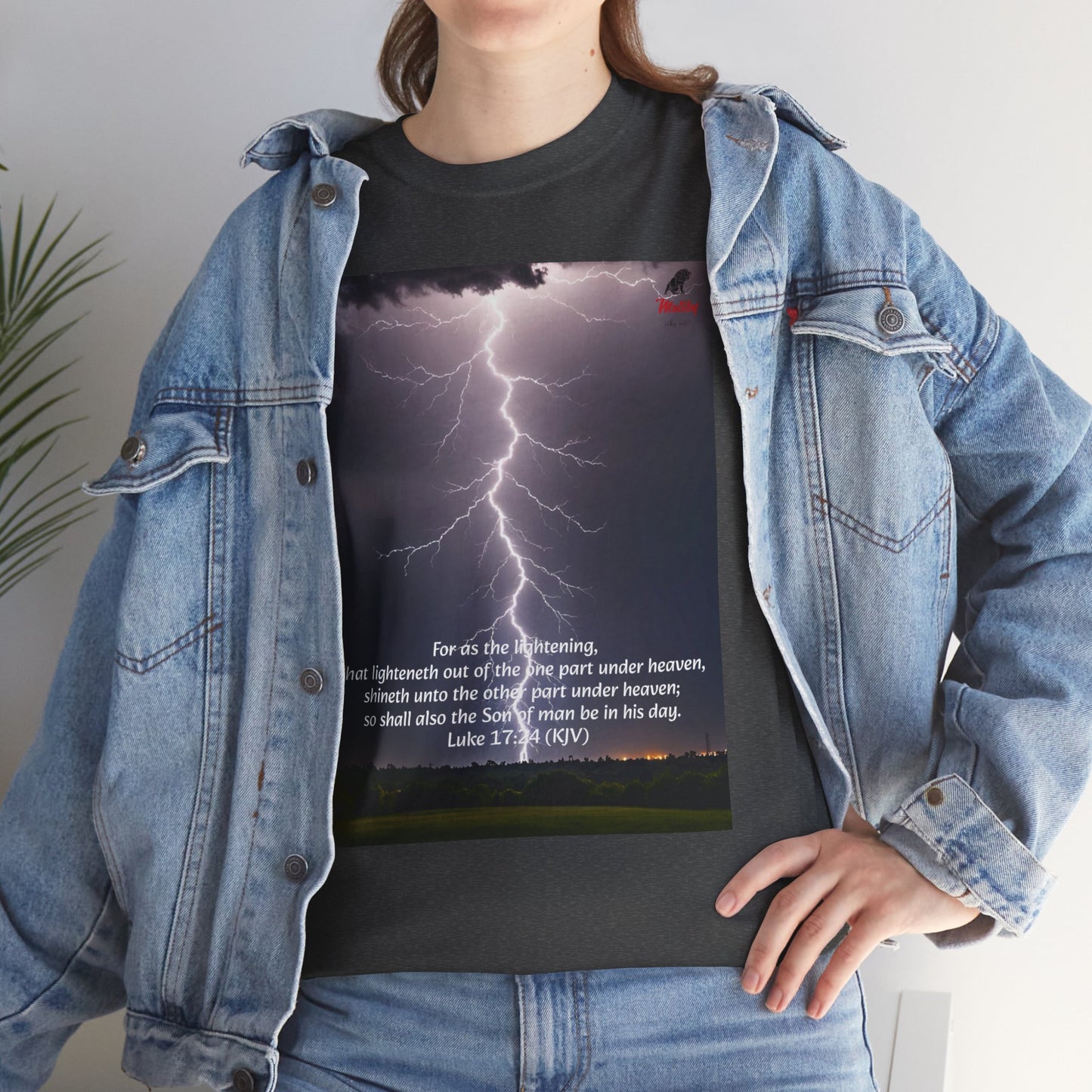 Lightning Style Son of man Unisex Heavy Cotton Tee