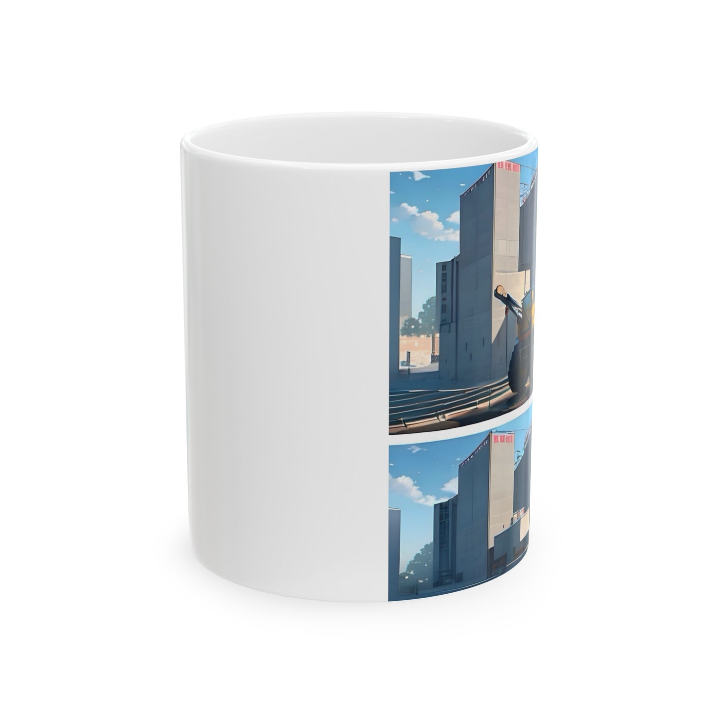 Artzy Construction Ceramic Mug, 11oz