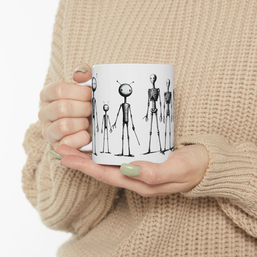 The Stick-To-It Species #21 White Ceramic Mug – Anatomy of Optimism Cup 11oz/15oz