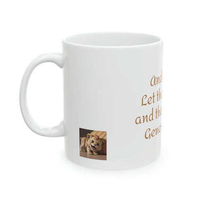 Bible Speaks Gen 1:3 Ceramic Mug, 11oz