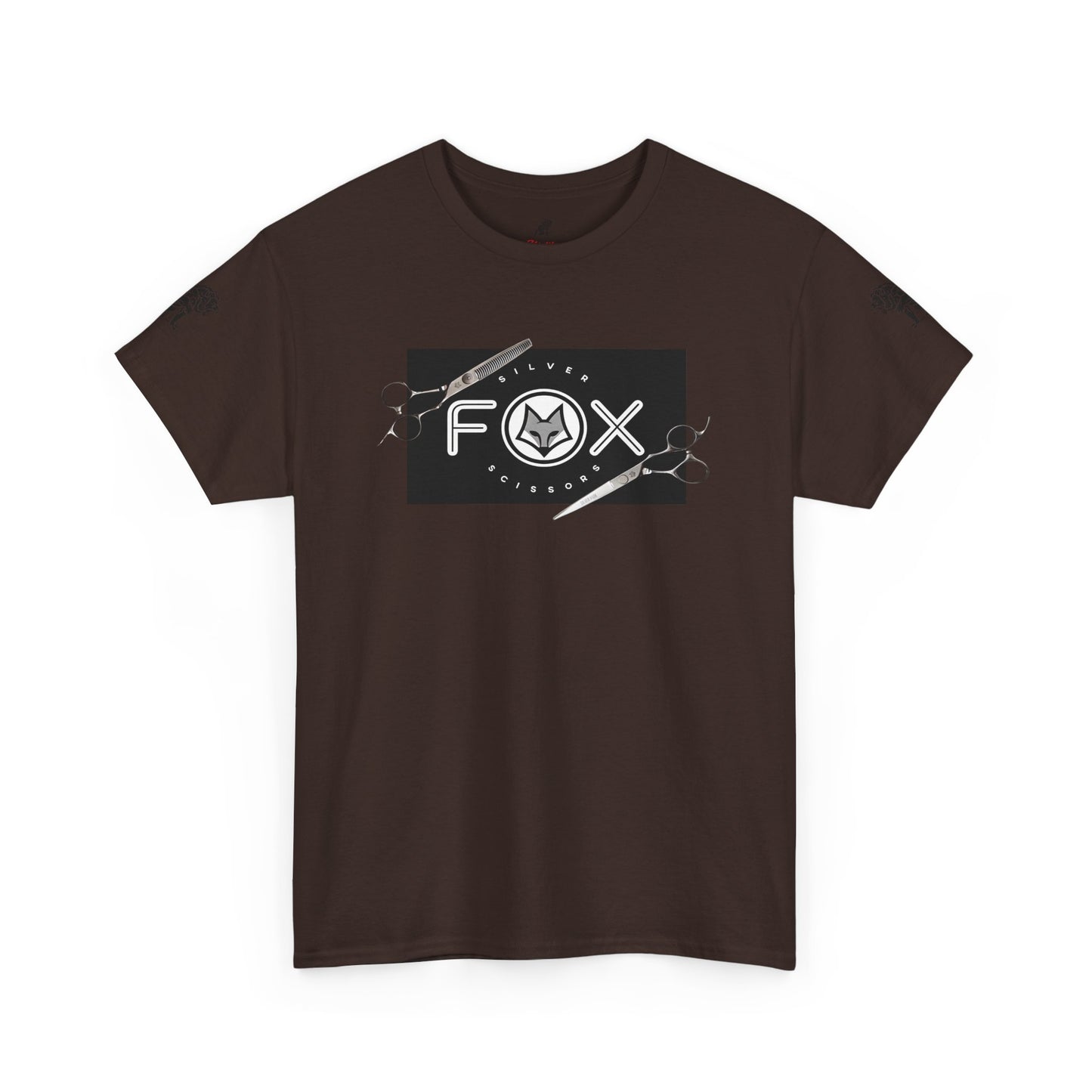 Silver Fox Scissors Unisex Heavy Cotton Tee