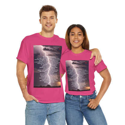 Lightning Style He is Risen Unisex Heavy Cotton Tee