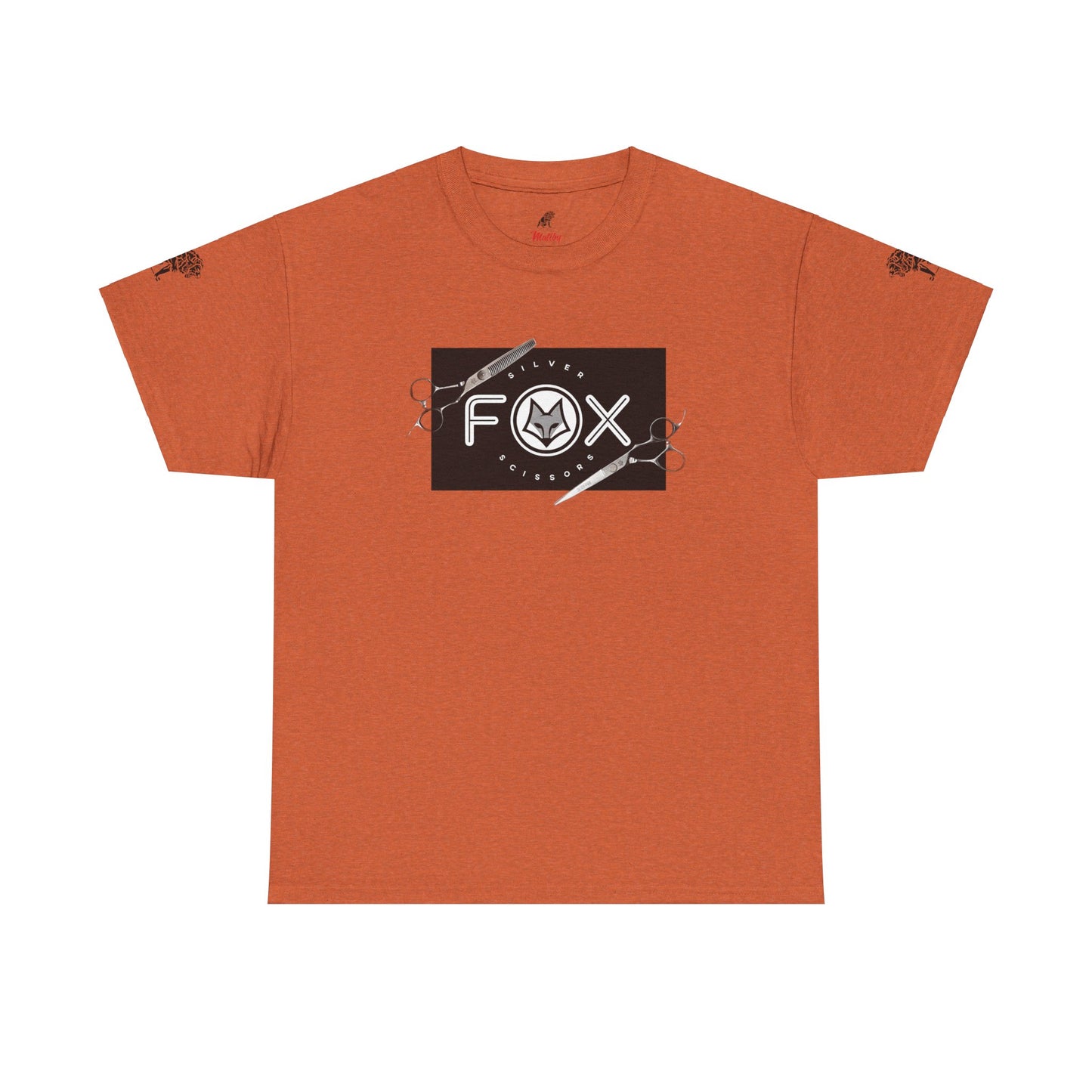 Silver Fox Scissors Unisex Heavy Cotton Tee