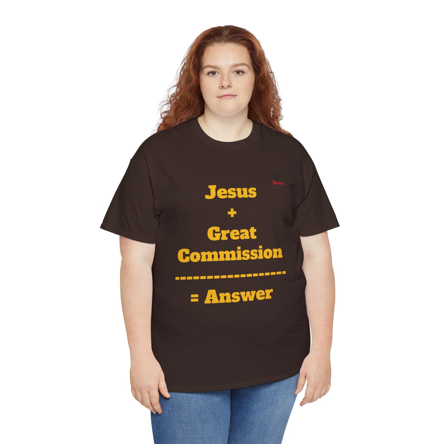 Jesus+Great Commission Unisex Heavy Cotton Tee