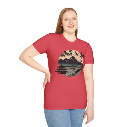 Japanese Landscape Unisex Softstyle T-Shirt