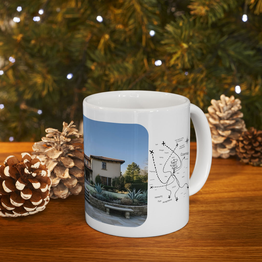 Cozy Architecture & Dreamy Landscapes #5 White Ceramic Mug – Homes Home Sweet Home Cup (11oz/15oz)