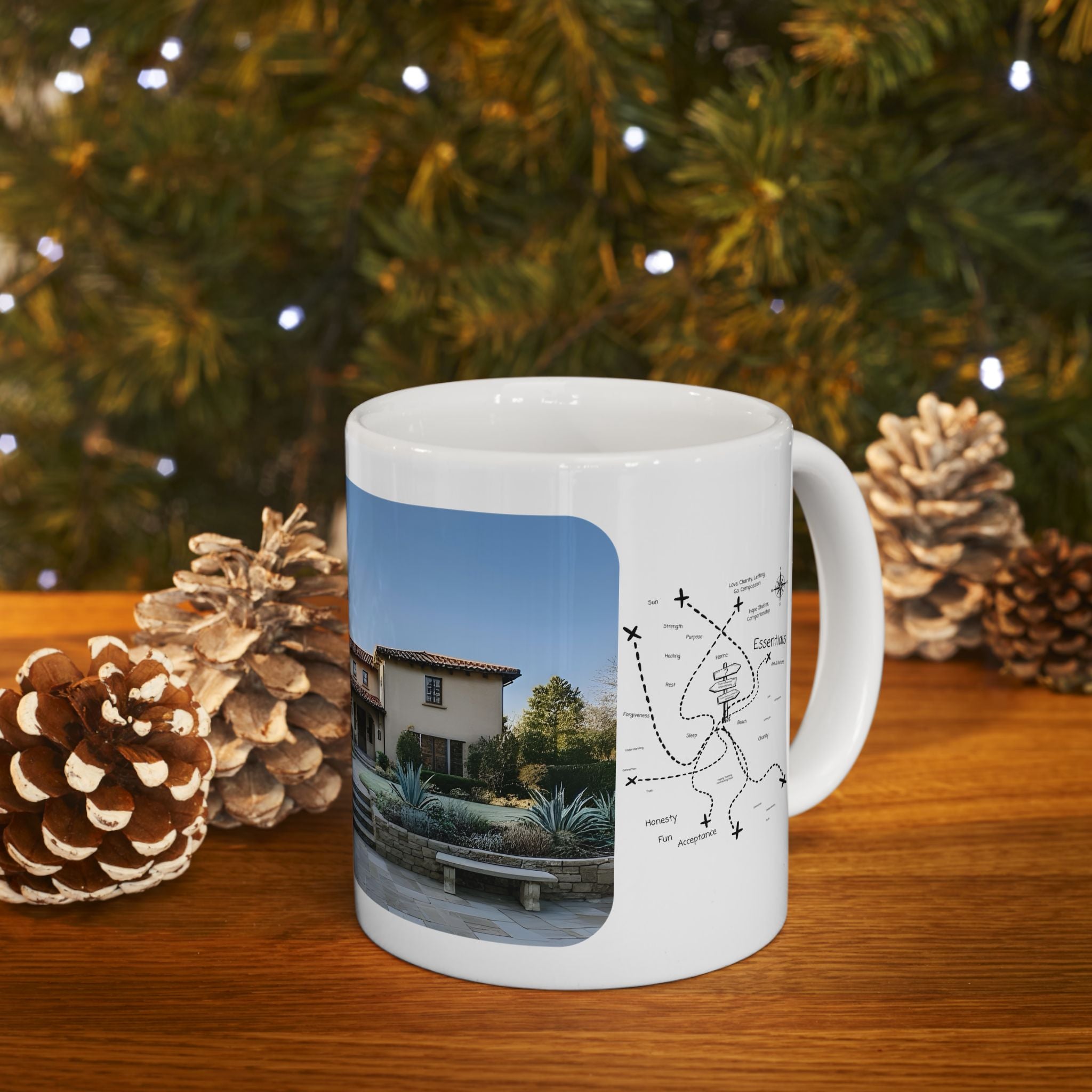 Cozy Architecture & Dreamy Landscapes #5 White Ceramic Mug – Homes Home Sweet Home Cup (11oz/15oz)