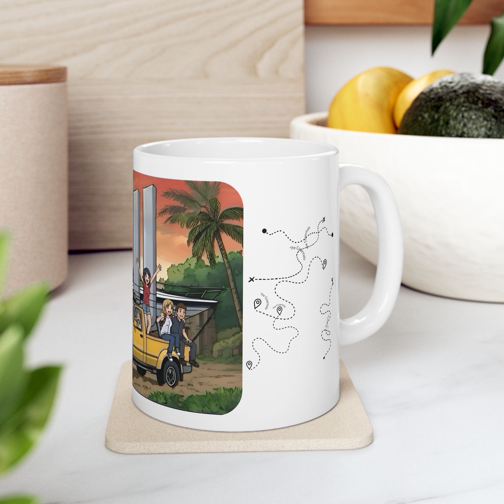 Sunshine State Pickup Trucks #9 Speed Boat Hauler White Ceramic Mug – Celebrating Companionship, Creativity & Life’s Little Wonders Cup (11oz/15oz)