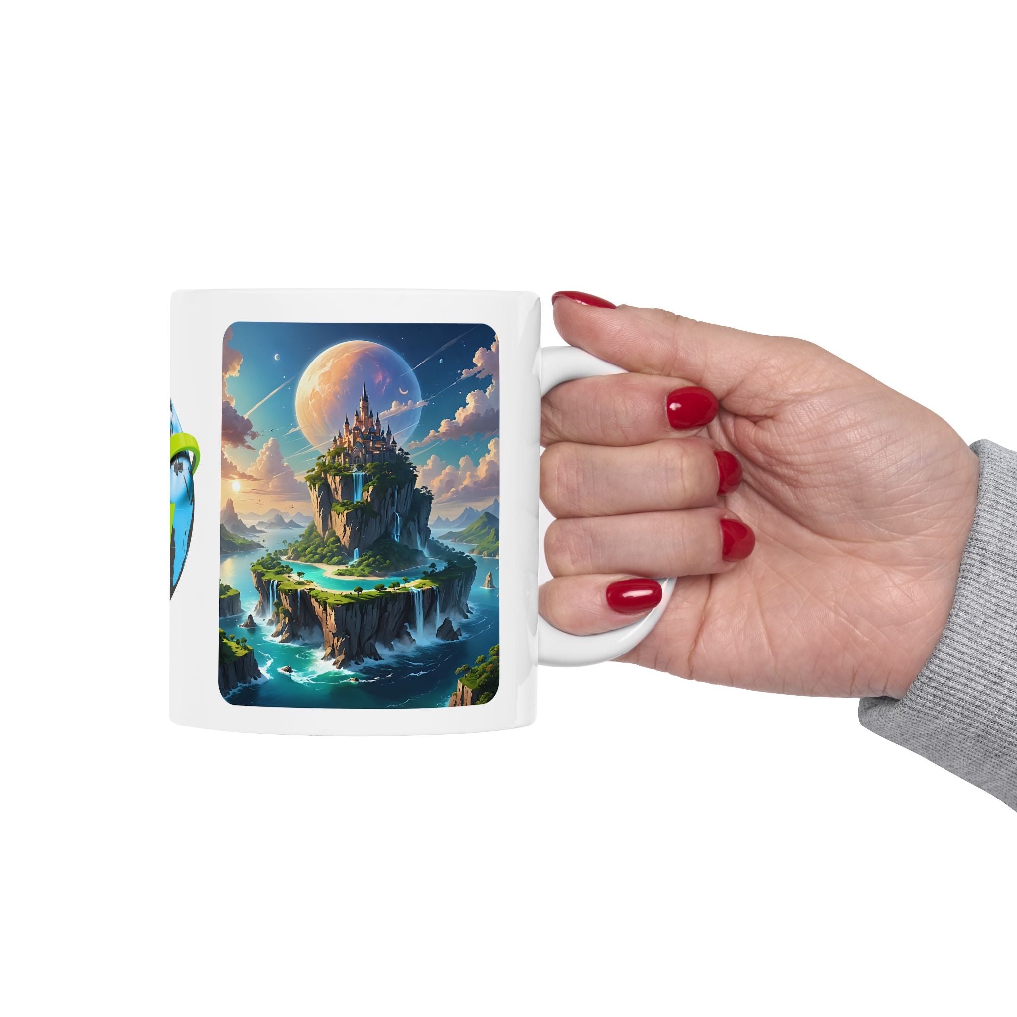 Contrast & Perspective #2 White Ceramic Mug — Time & Chance Daily Cup (11oz, 15oz)