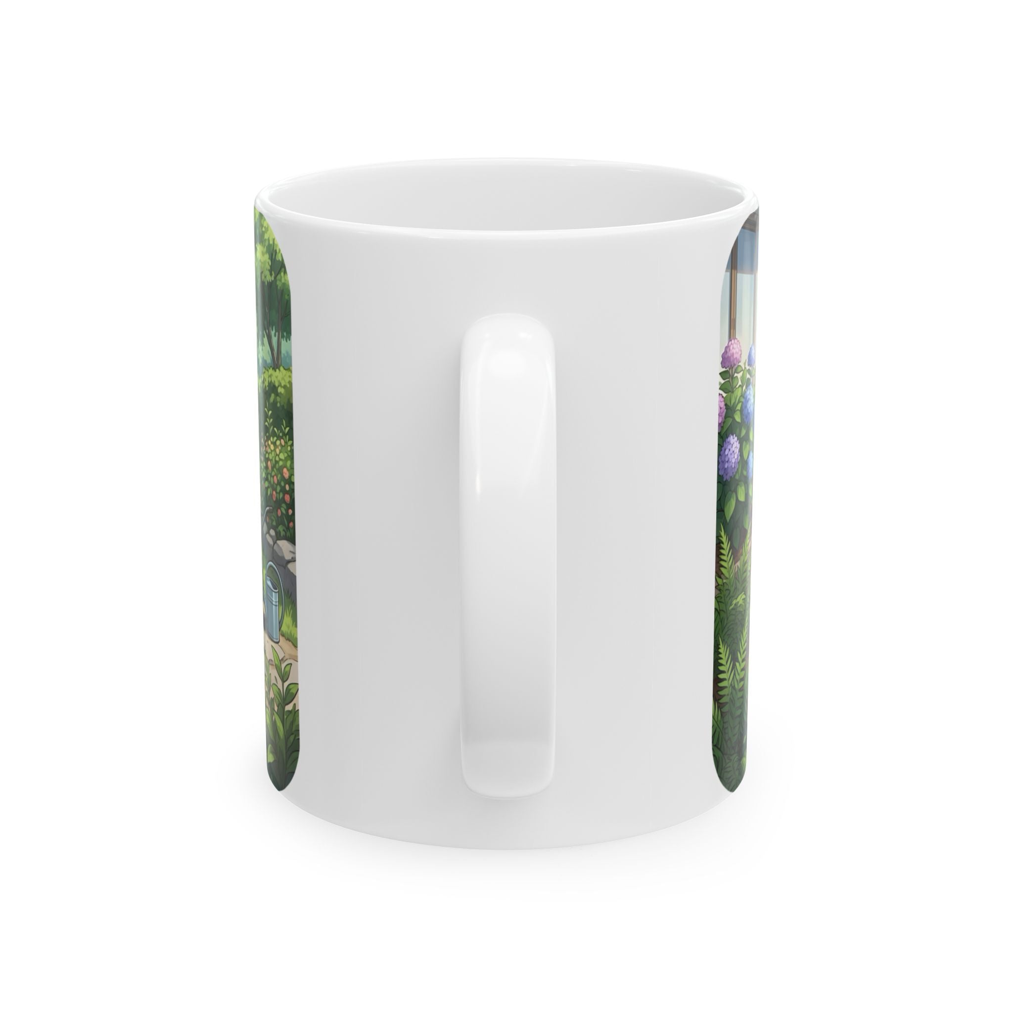 Gardening Couple White Ceramic Mug – Joy Planting Together Countryside Cup 11oz/15oz