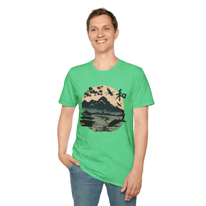 Japanese Landscape Unisex Softstyle T-Shirt