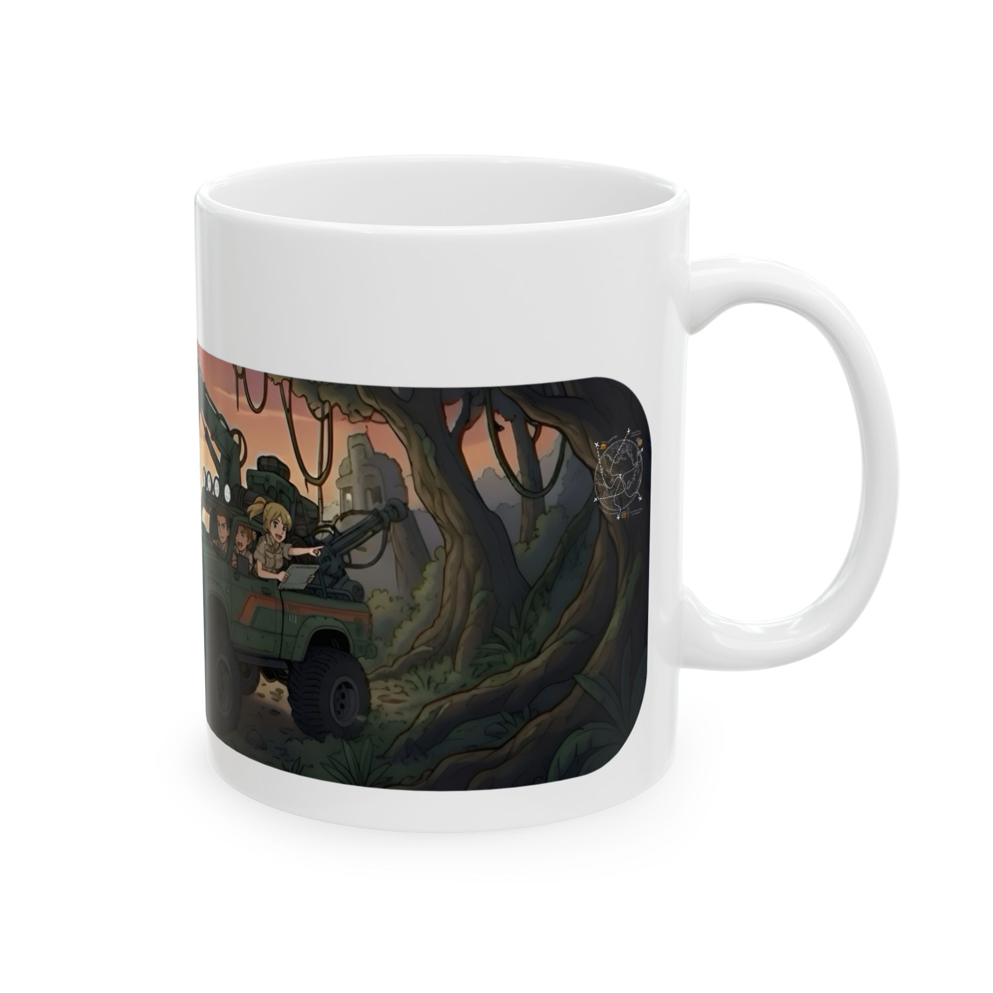 Adventure 4x4 Trucks #17, Archeologist History Lovers On The Go White Ceramic Mug — Find Your Path To The Essentials Cup (11oz & 15oz)