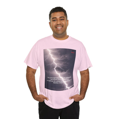 Lightning Style East West Unisex Heavy Cotton Tee