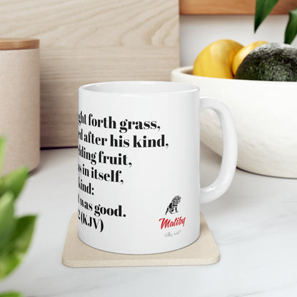 Bible Speaks Gen 1:12 Ceramic Mug, 11oz