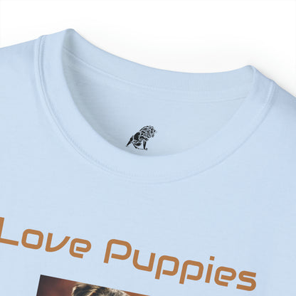 Matiby "I Love Puppies" Unisex Ultra Cotton Tee