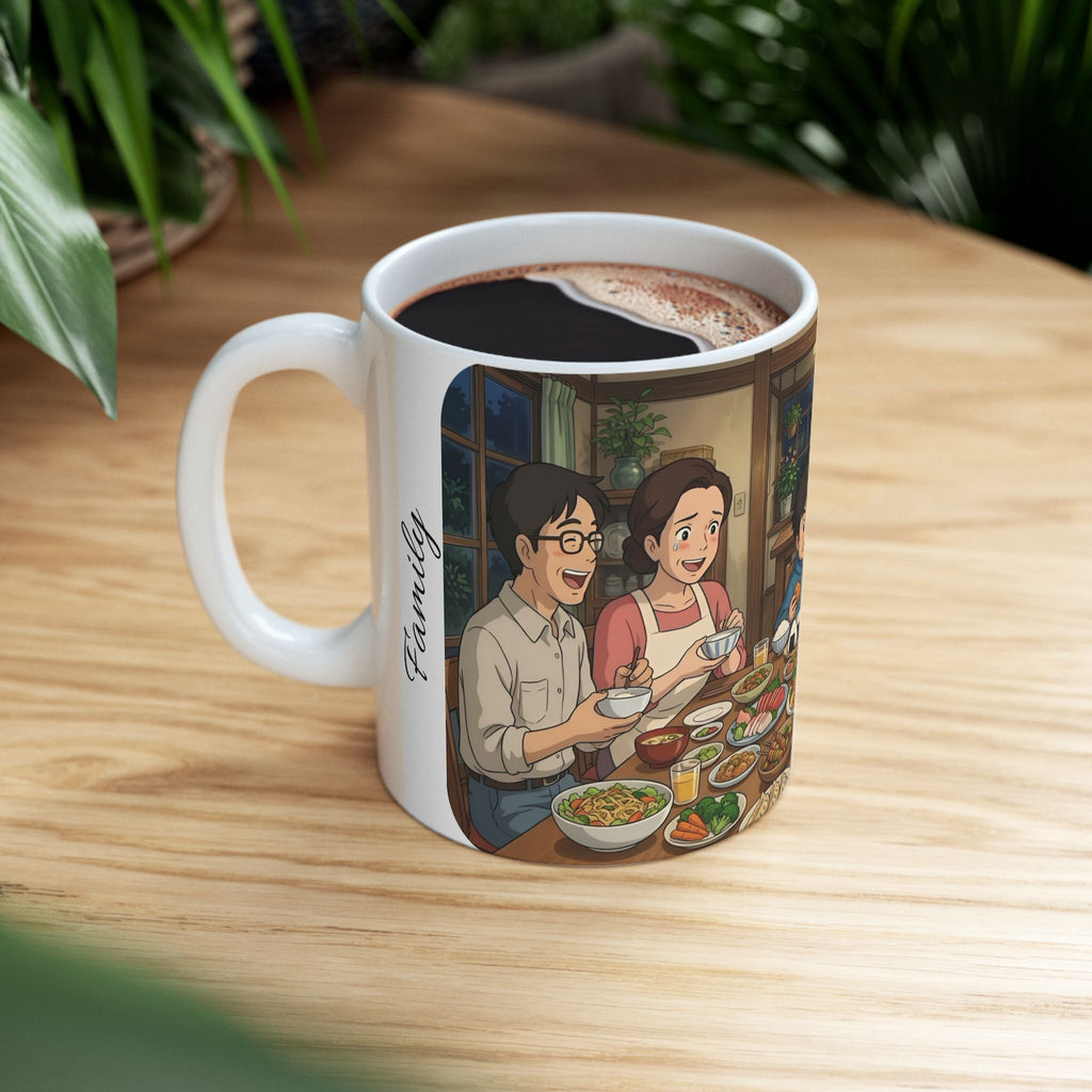 Family & Friends #9 Forever White Ceramic Mug — Cozy Feast Cup (11oz/15oz)
