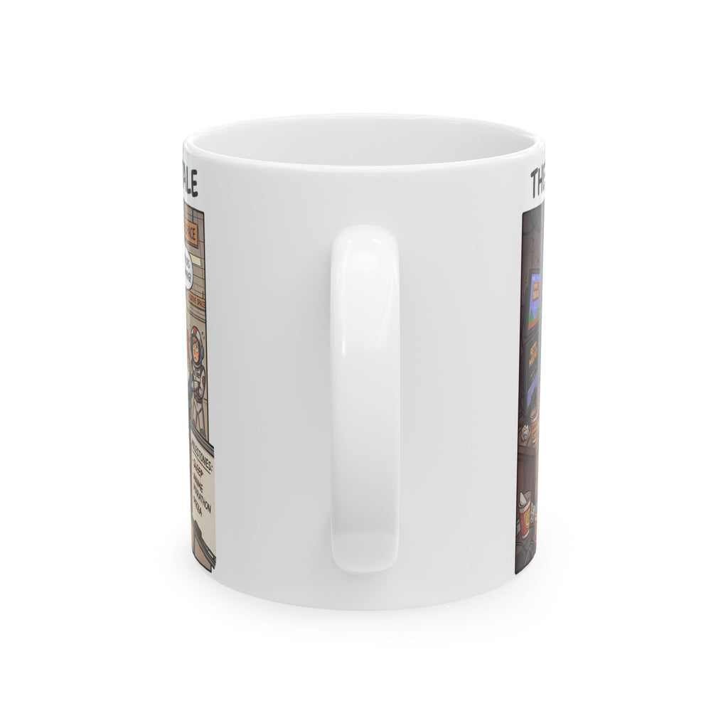 Humorous Game Developer White Ceramic Mug — 'The Life of the Indie Game Dev' Tea Cup (11oz/15oz)