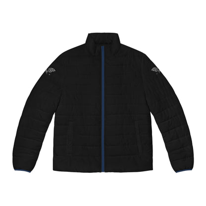 Men's "Midnight" Black Puffer Jacket (AOP)