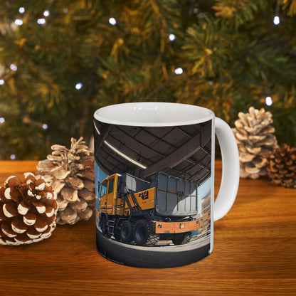 Artzy Construction Ceramic Mug, 11oz