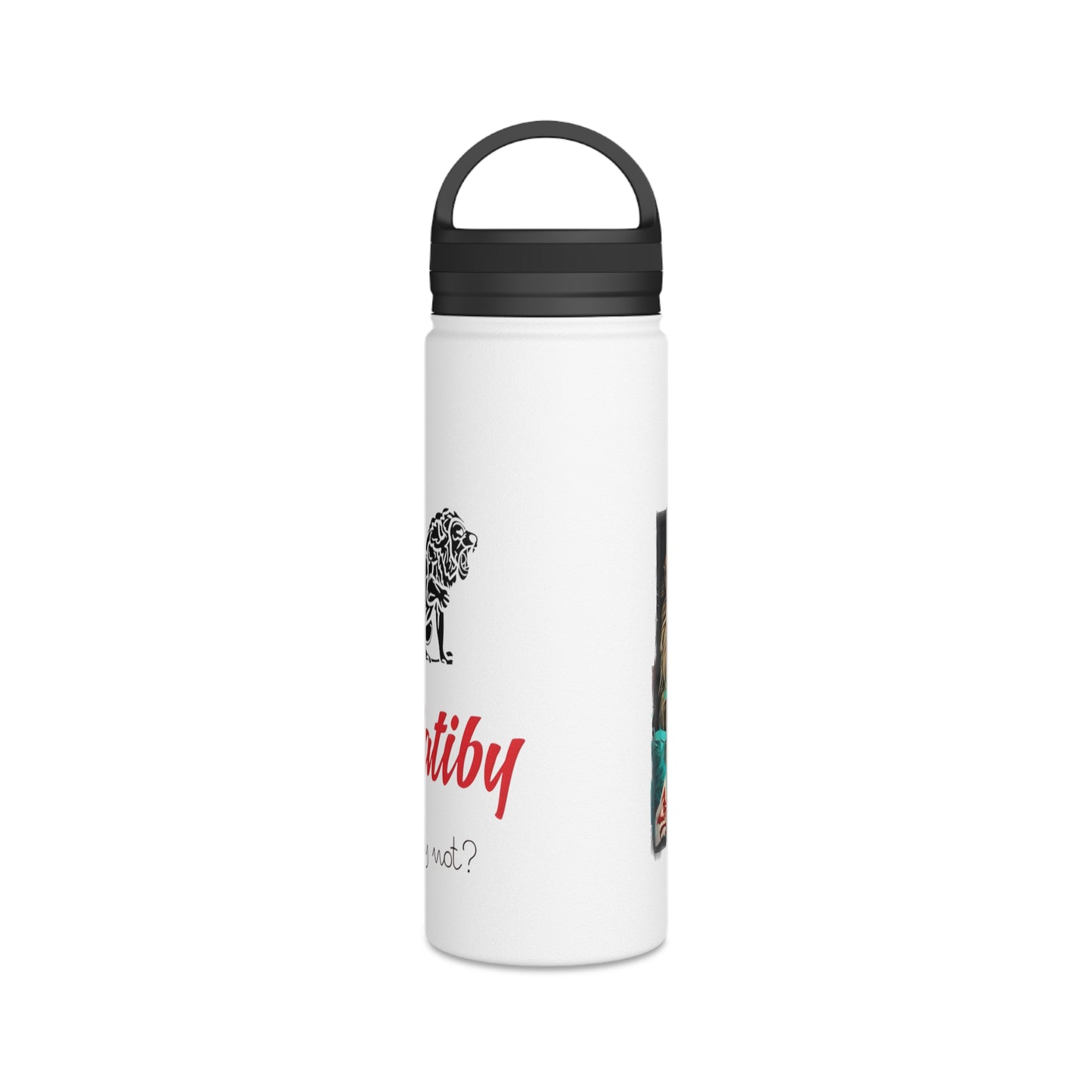 Matiby Matiffi Stainless Steel Water Bottle, Handle Lid