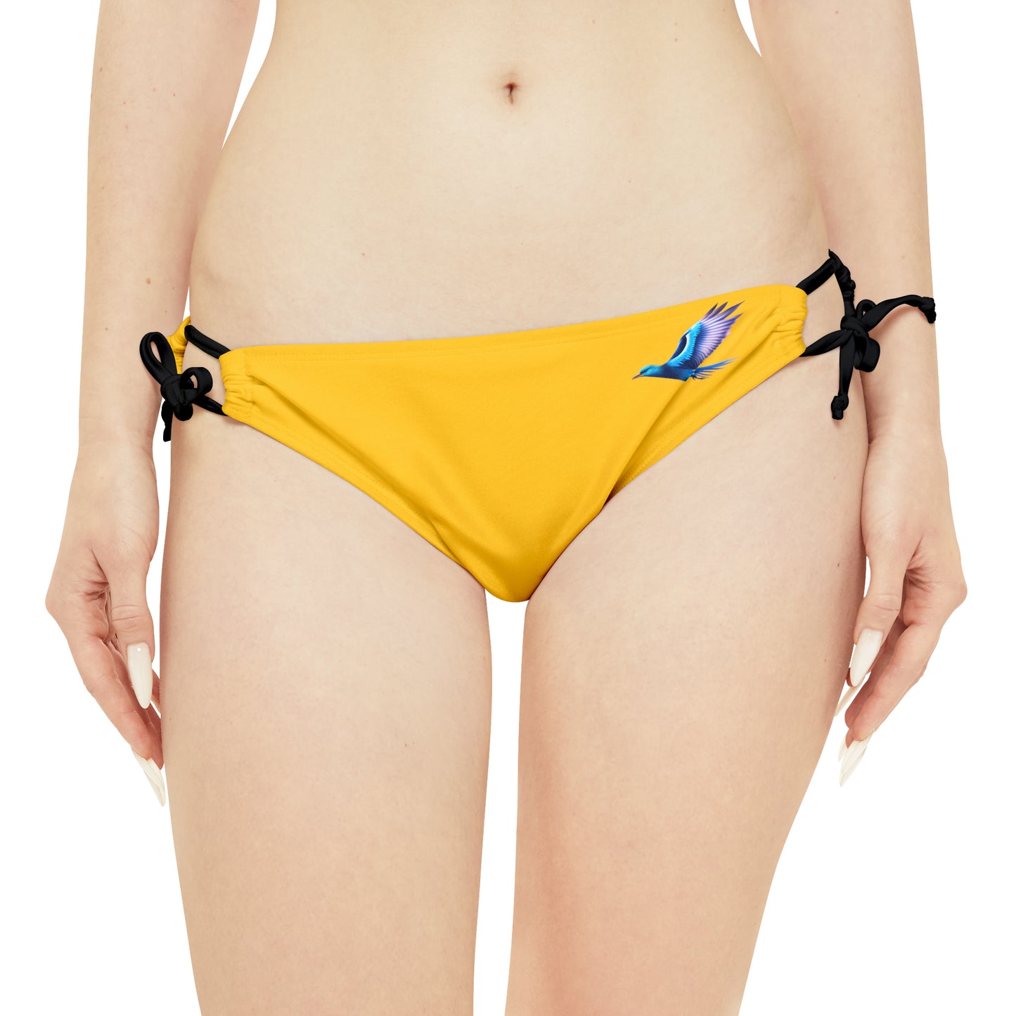 Yellow Strappy Bikini Set (AOP)