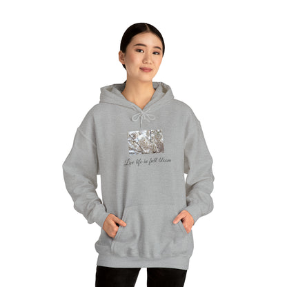 White Flower Unisex Heavy Blend™ Hooded Sweatshirt