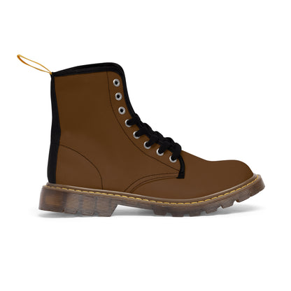 Men's Brown Canvas Boots