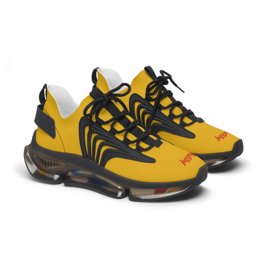 Women's Yellow Mesh Sneakers