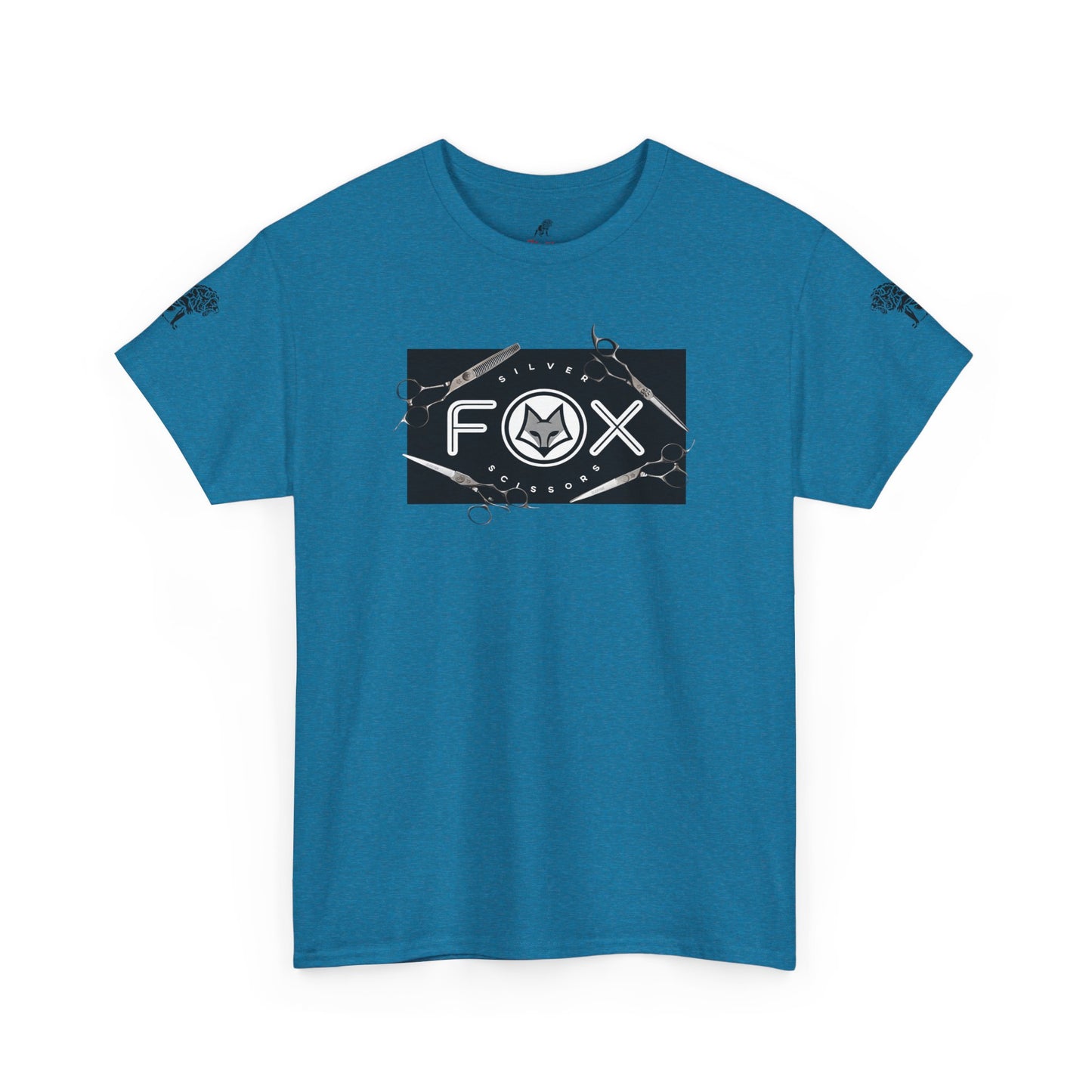 Silver Fox Scissors Unisex Heavy Cotton Tee