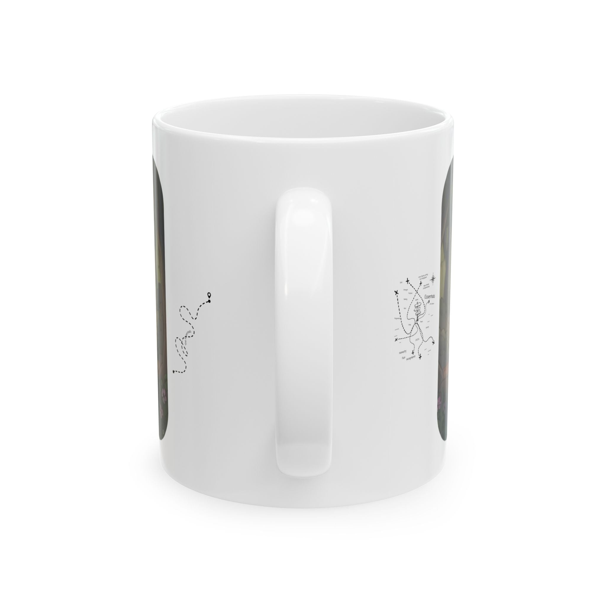 Adventure 4x4 Trucks #54, Container Haulers White Ceramic Mug — Find Your Path To The Essentials Cup (11oz & 15oz)
