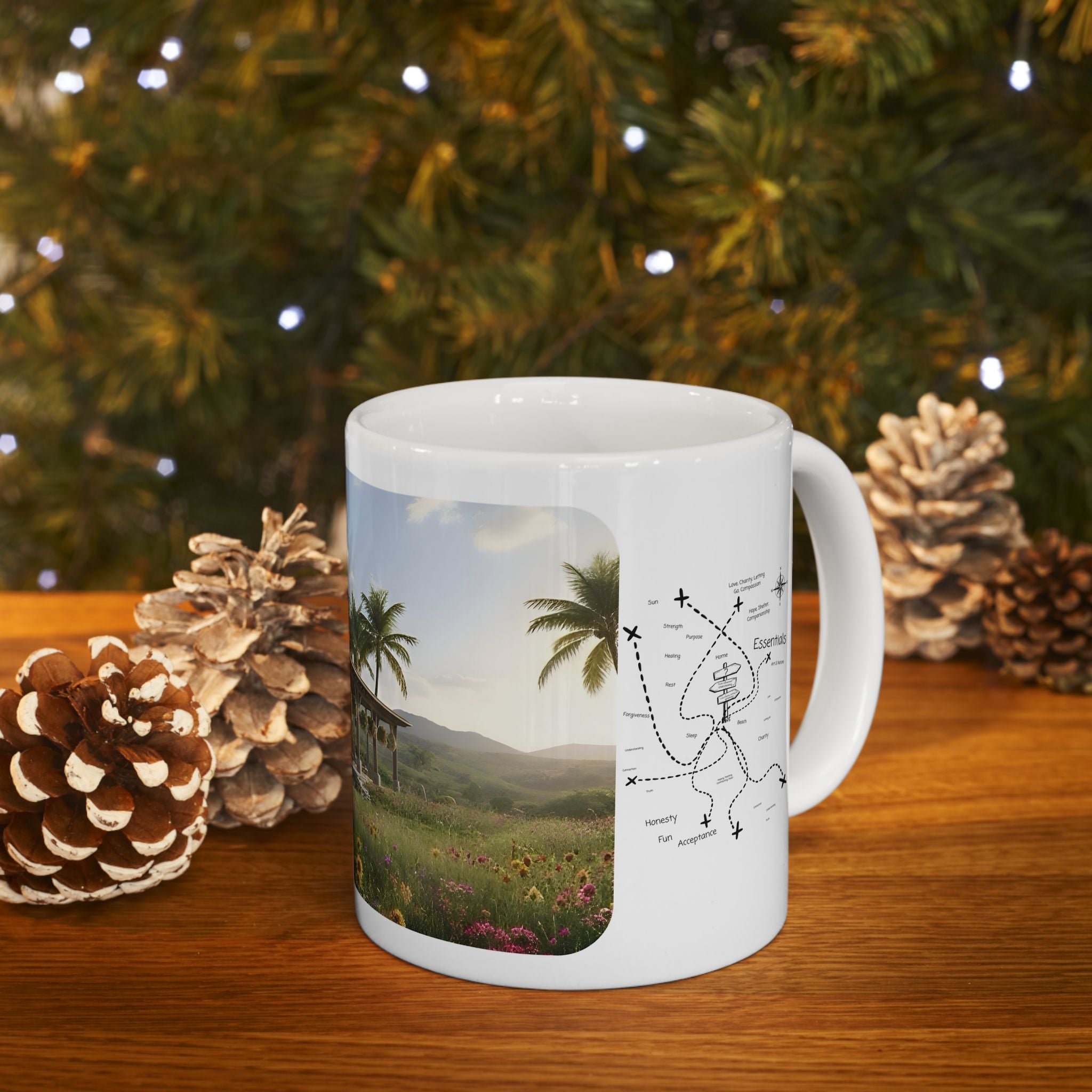 Cozy Architecture & Dreamy Landscapes #25 White Ceramic Mug – Homes Home Sweet Home Cup (11oz/15oz)