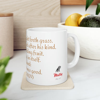 Bible Speaks Gen 1:12 Ceramic Mug, 11oz