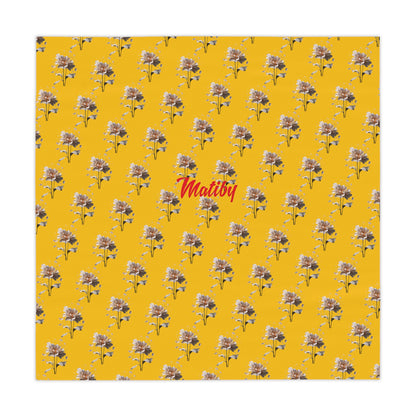 Matiby Yellow Flower Tablecloth