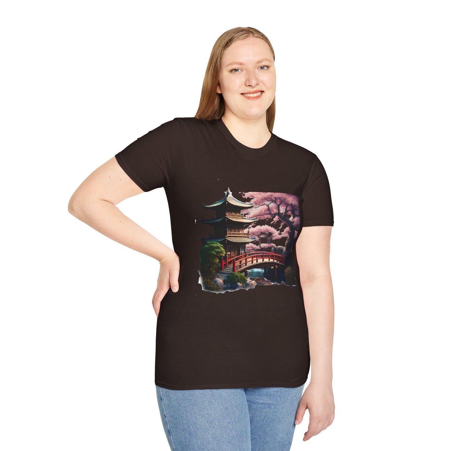 Japanese Landscape Unisex Softstyle T-Shirt