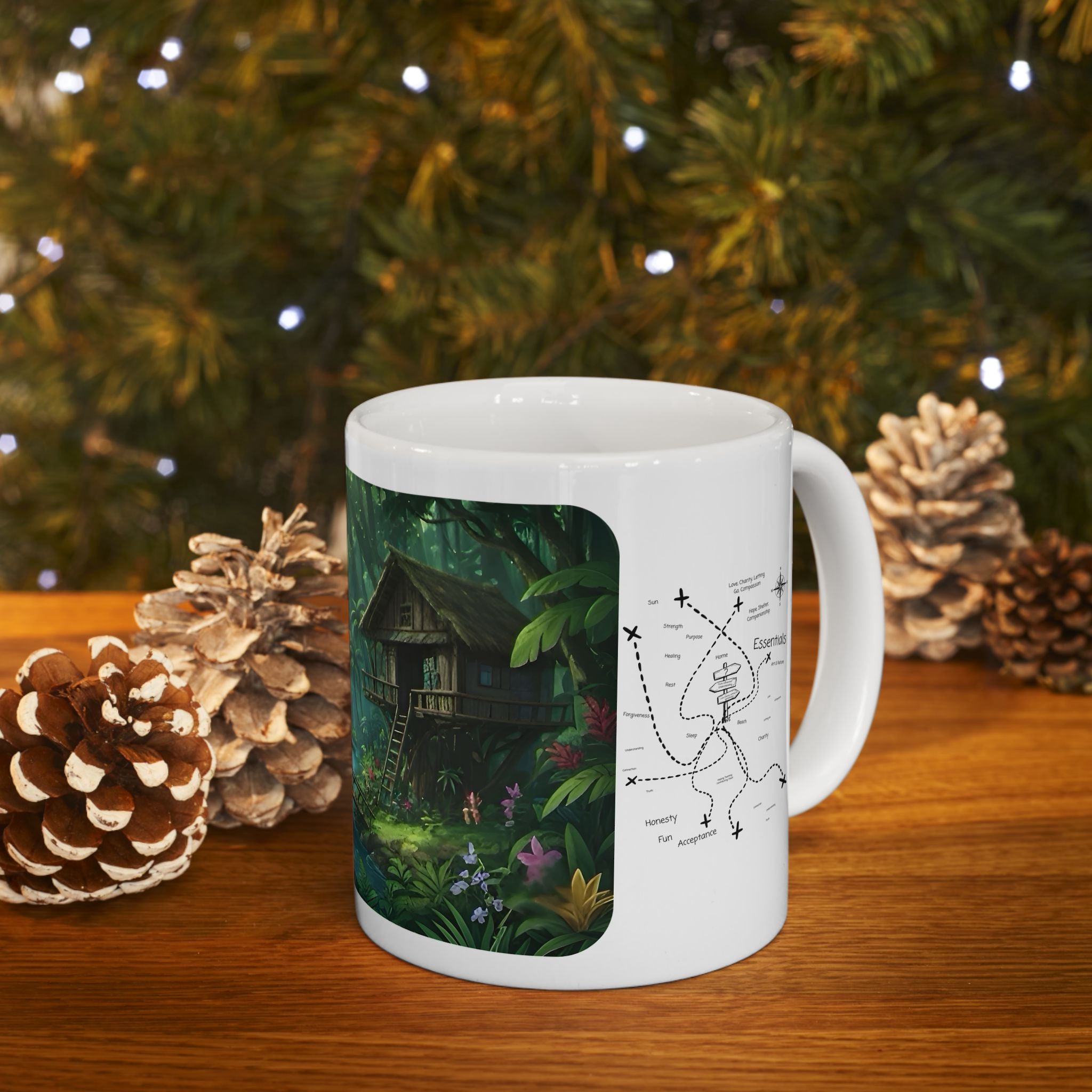 Cozy Architecture & Dreamy Landscapes #34 White Ceramic Mug – Homes Home Sweet Home Cup (11oz/15oz)