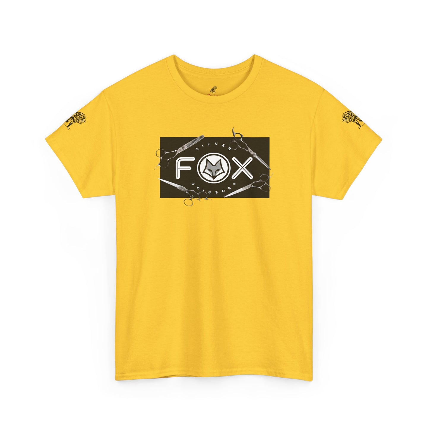 Silver Fox Scissors Unisex Heavy Cotton Tee