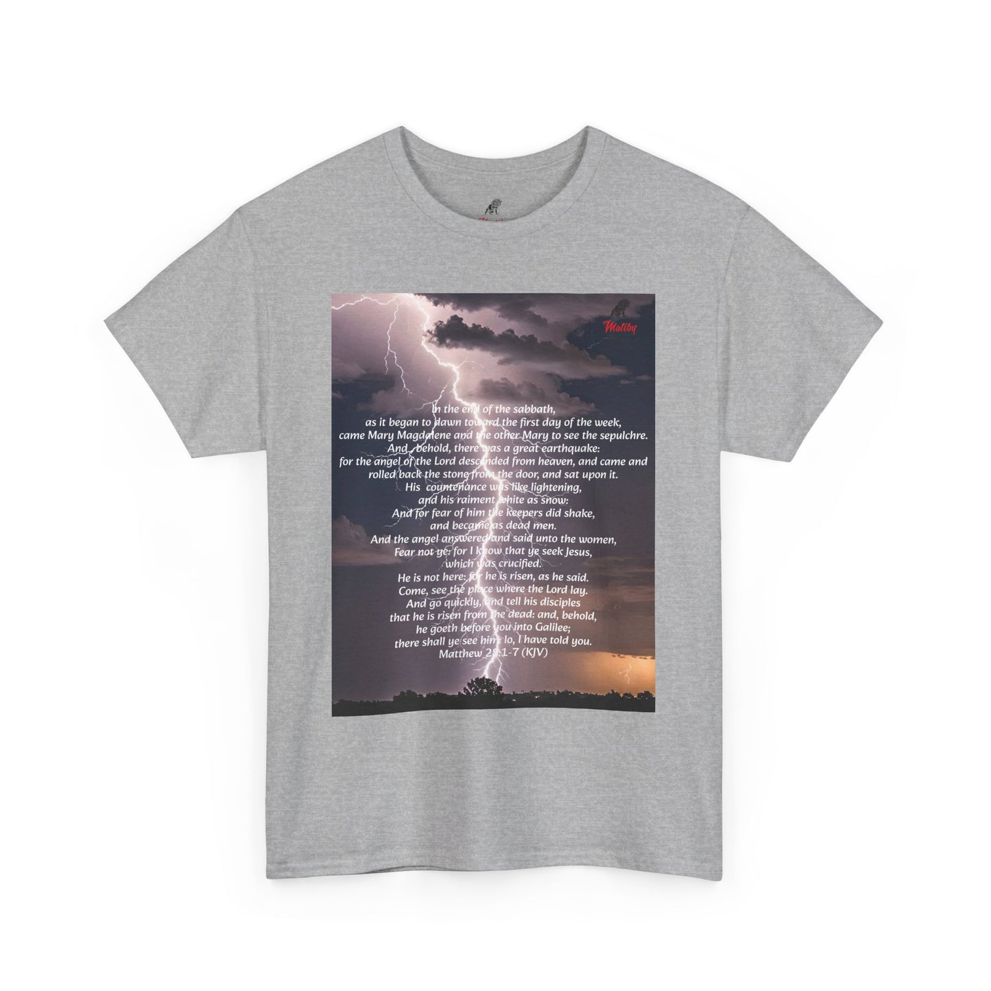 Lightning Style He is Risen Unisex Heavy Cotton Tee