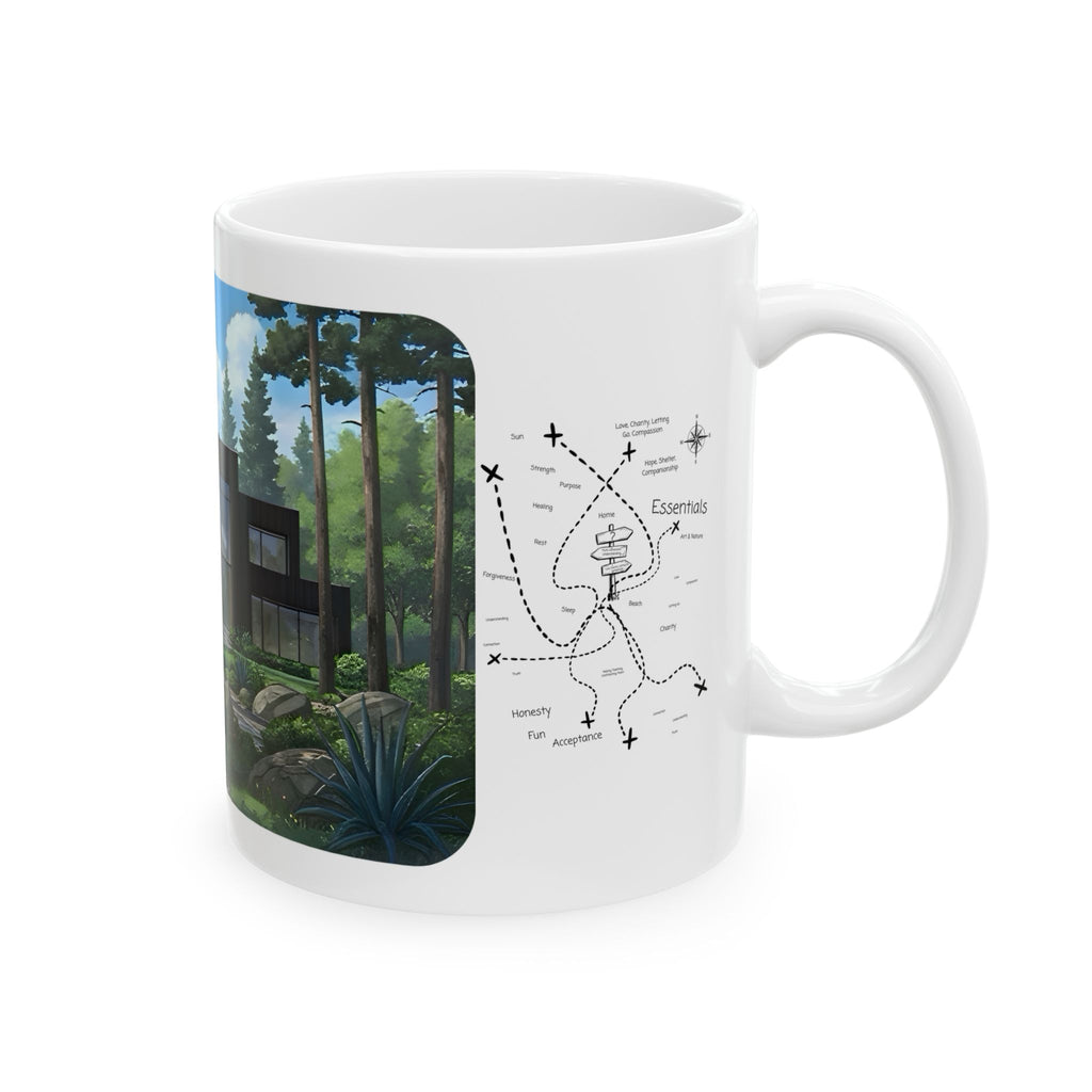 Cozy Architecture & Dreamy Landscapes #47 White Ceramic Mug – Homes Home Sweet Home Cup (11oz/15oz)