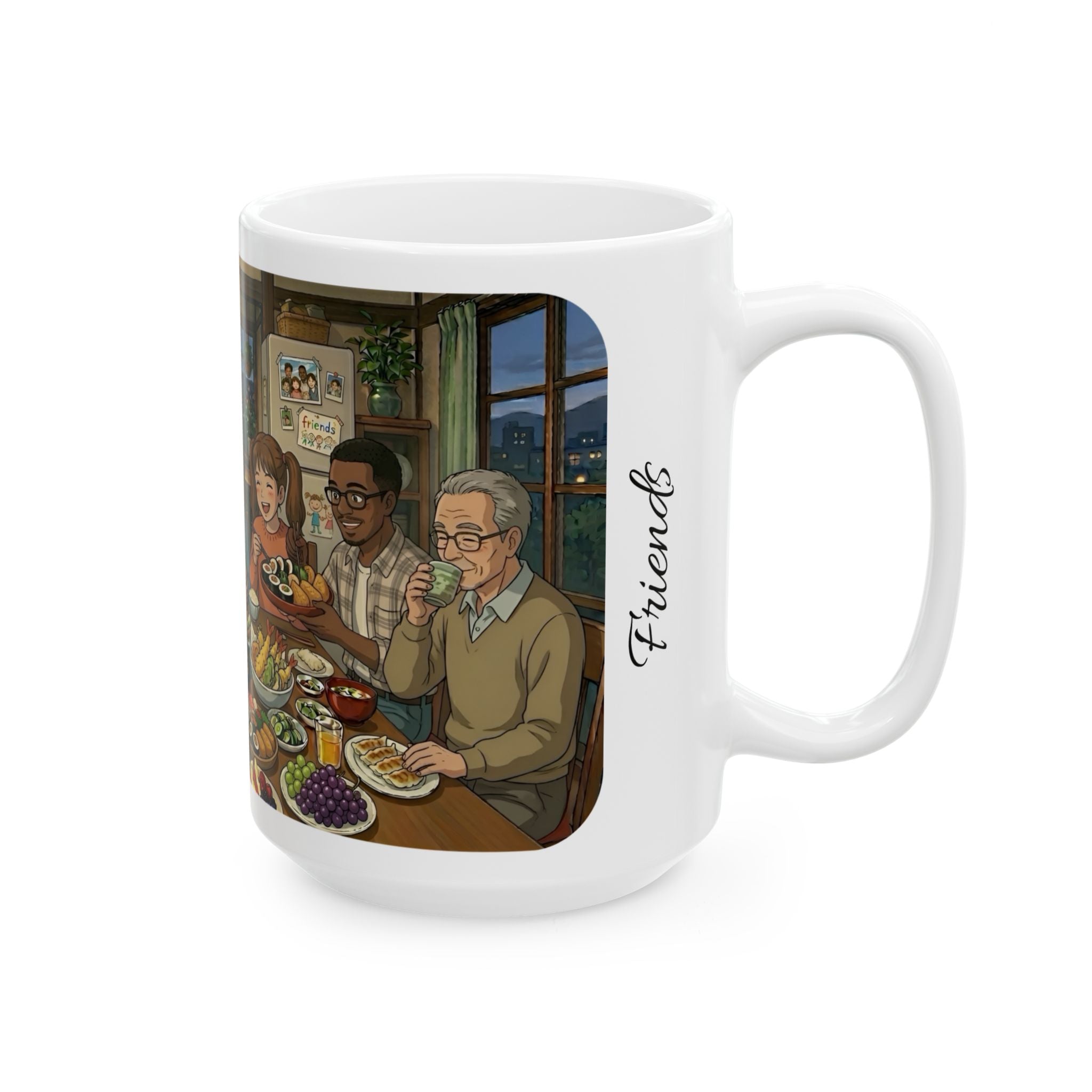 Family & Friends #2 Forever White Ceramic Mug — Cozy Feast Cup (11oz/15oz)