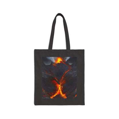 Volcano/Alps Cotton Canvas Tote Bag