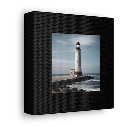 Lighthouse Black Canvas Gallery Wraps