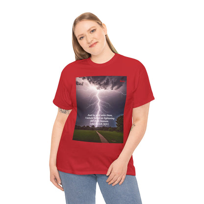 Lightning Style Satan's Fall Unisex Heavy Cotton Tee