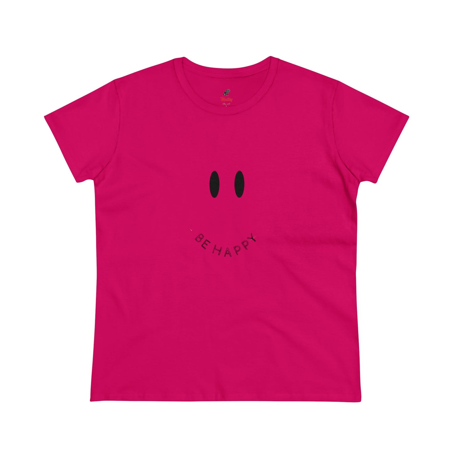 Women's Be Happy Midweight Cotton Tee