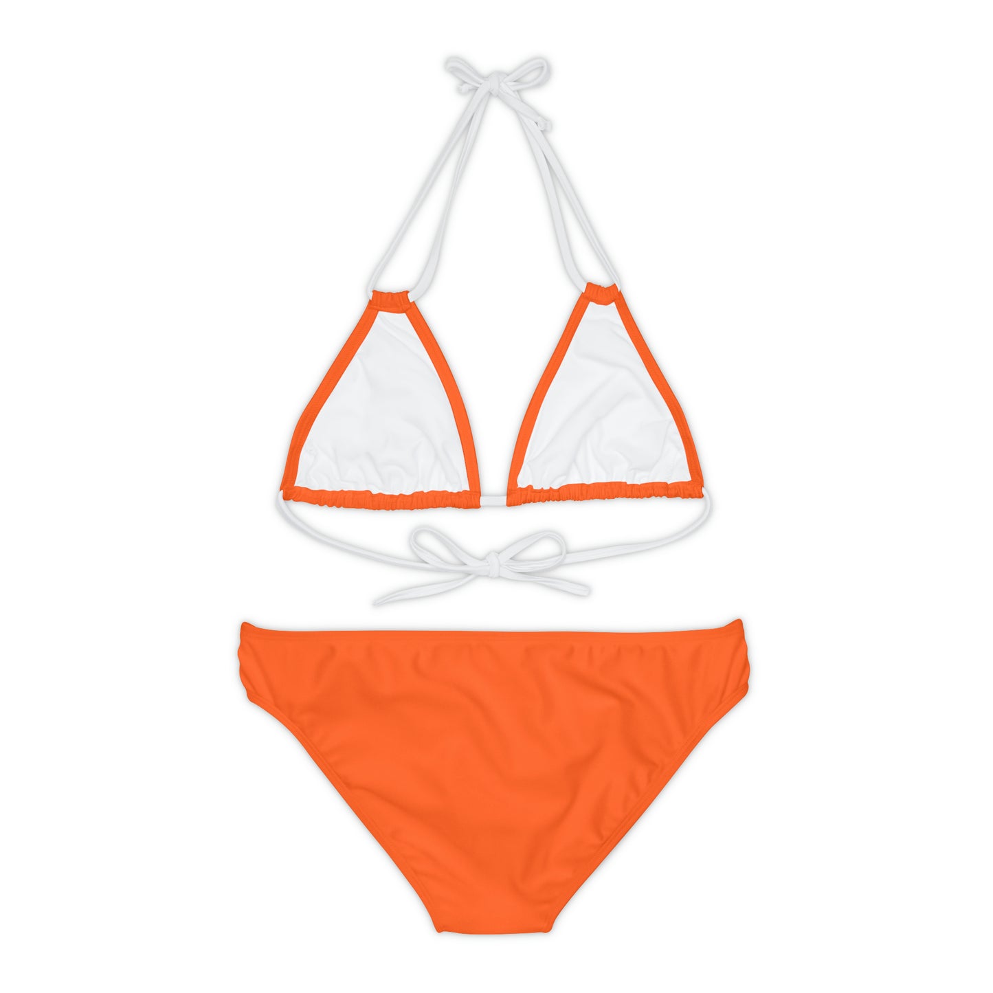 Orange Strappy Bikini Set (AOP)