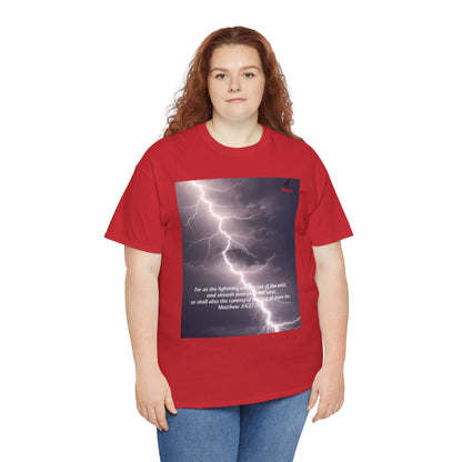 Lightning Style East West Unisex Heavy Cotton Tee