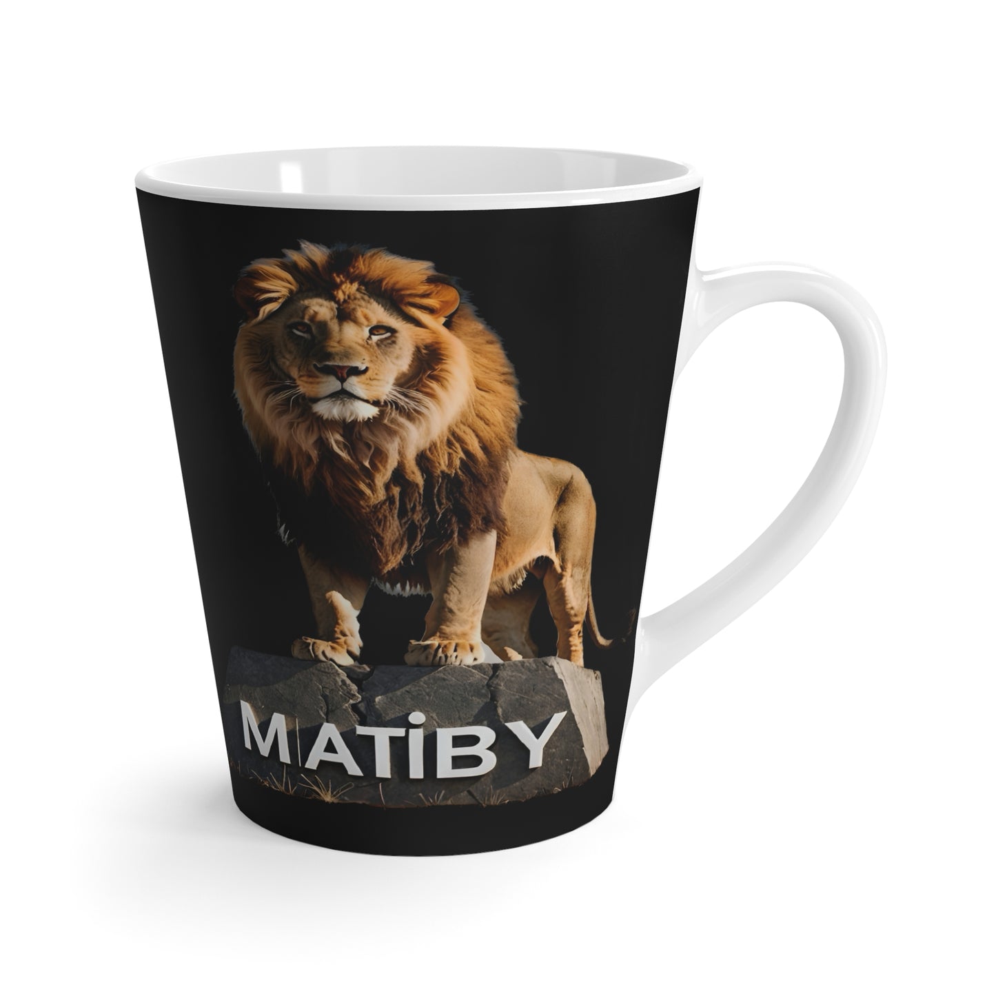 Matiby Lion Mug, Black