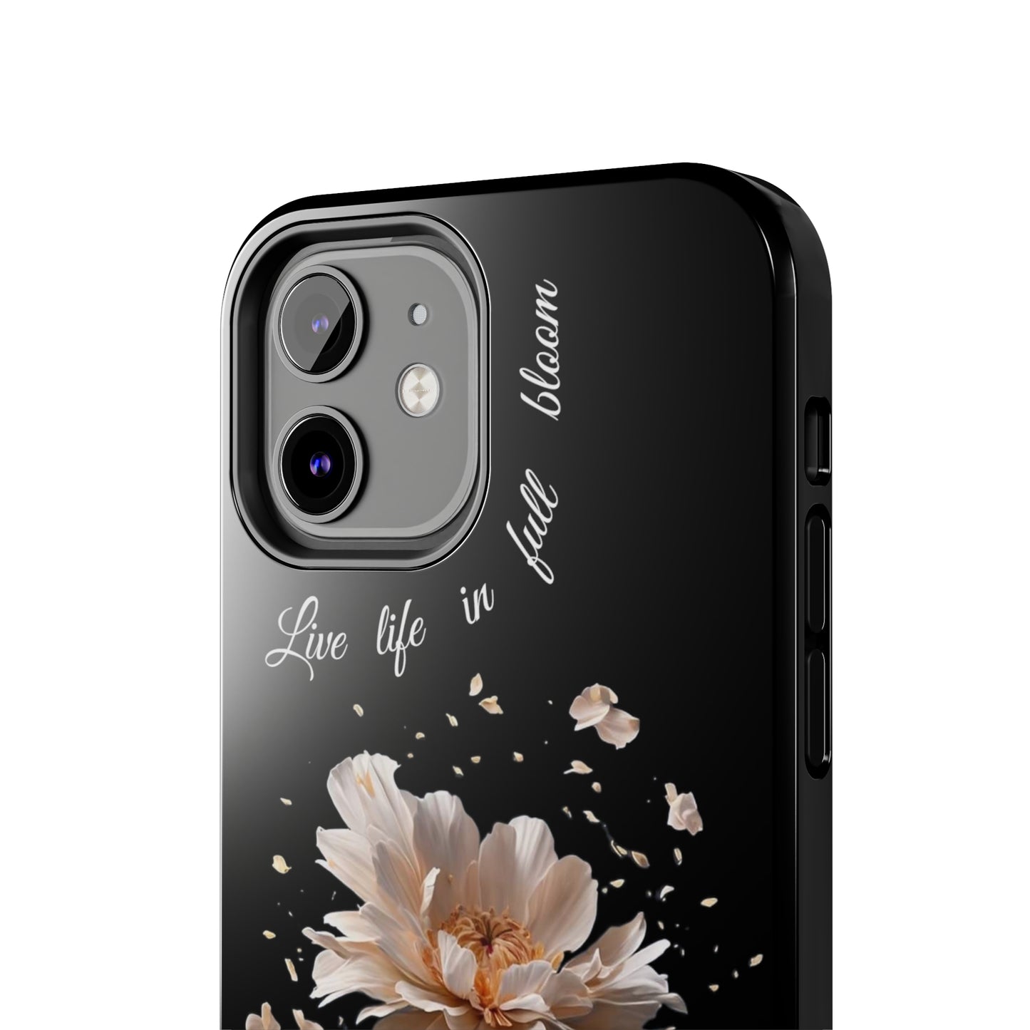 Matiby Amy's Special Flower Bloom Black Tough Phone Cases