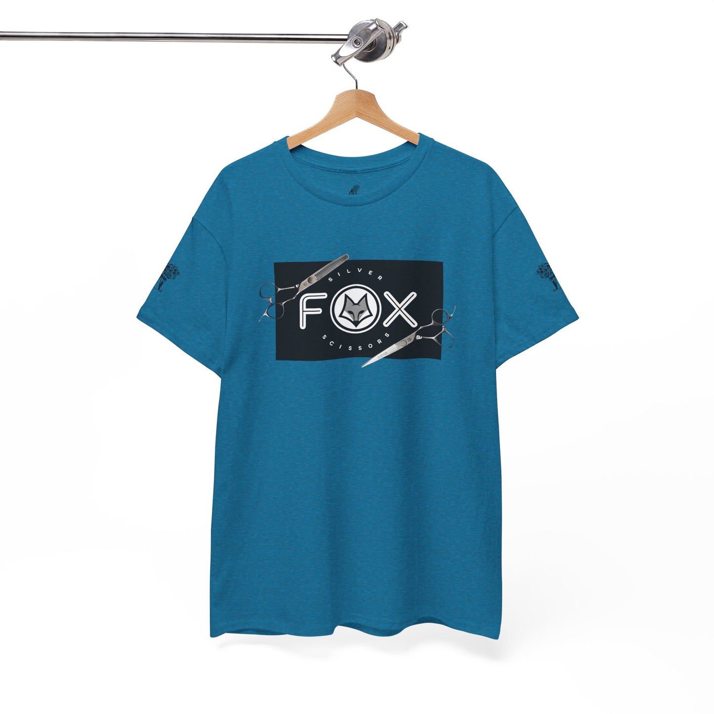 Silver Fox Scissors Unisex Heavy Cotton Tee