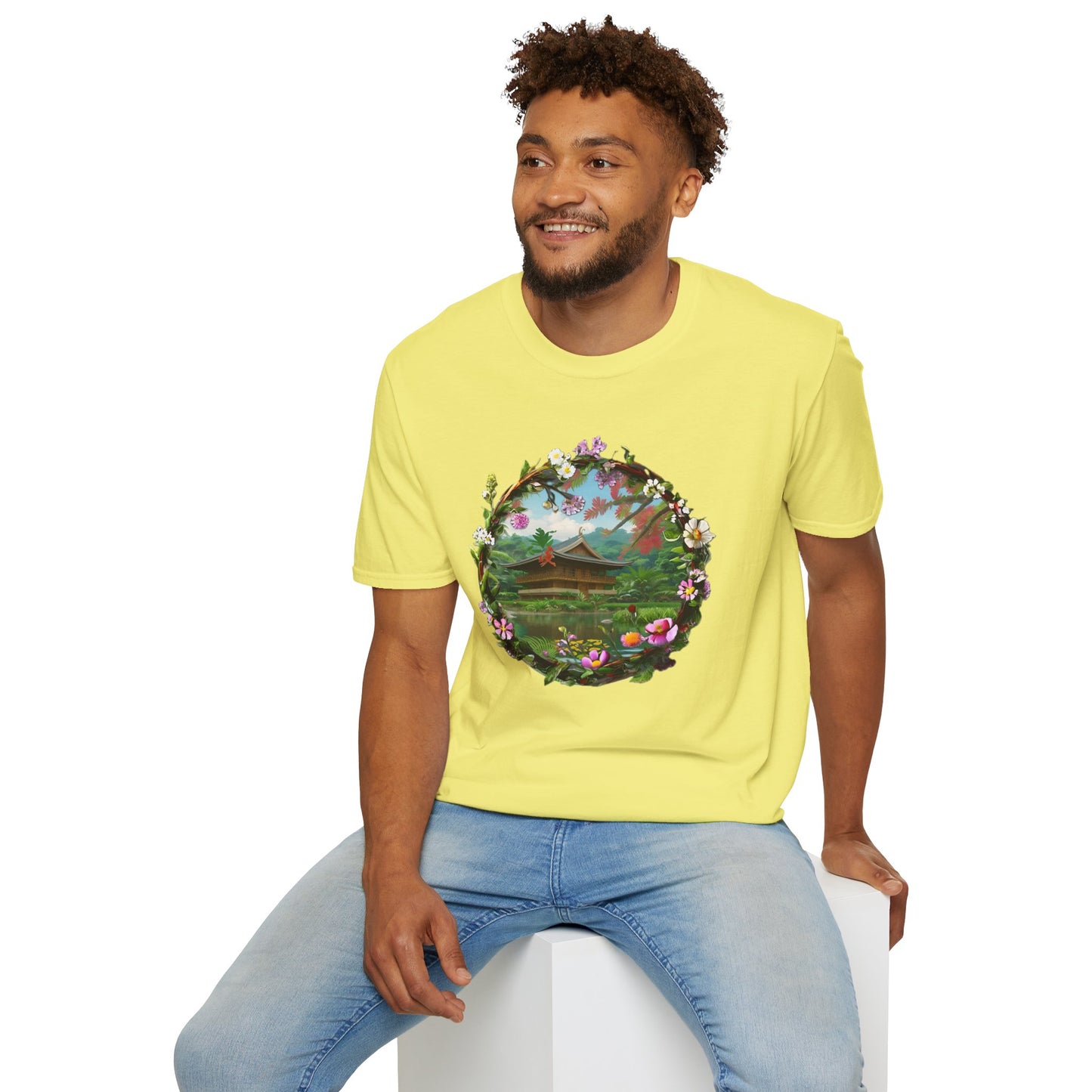 Floral Landscape Unisex Softstyle T-Shirt