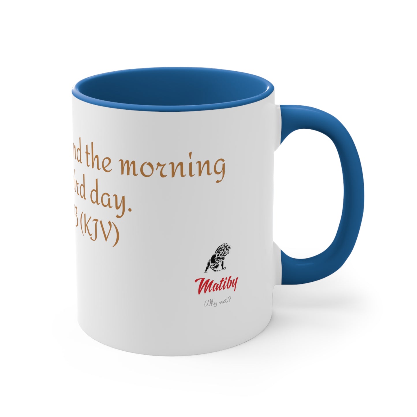 Bible Speaks Gen 1:13 Accent Mug, 11oz